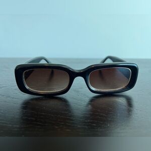 Madewell Baymont Square Sunglasses: Metal Accent Edition